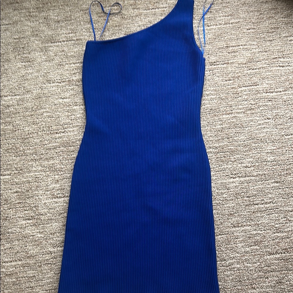 Sincerely Jules Asymmetrical Blue Cocktail Dress